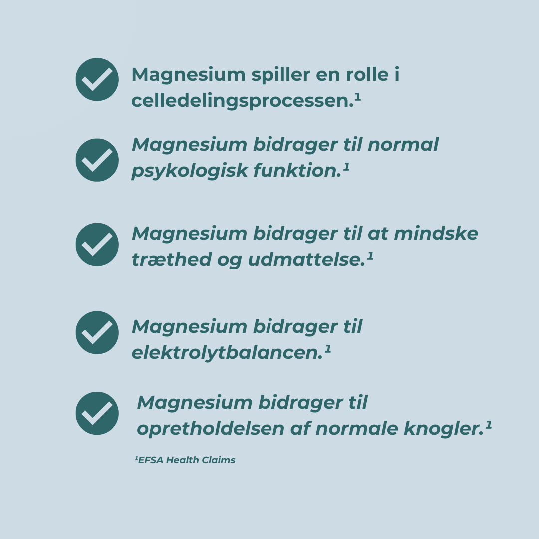 magnesium fordele