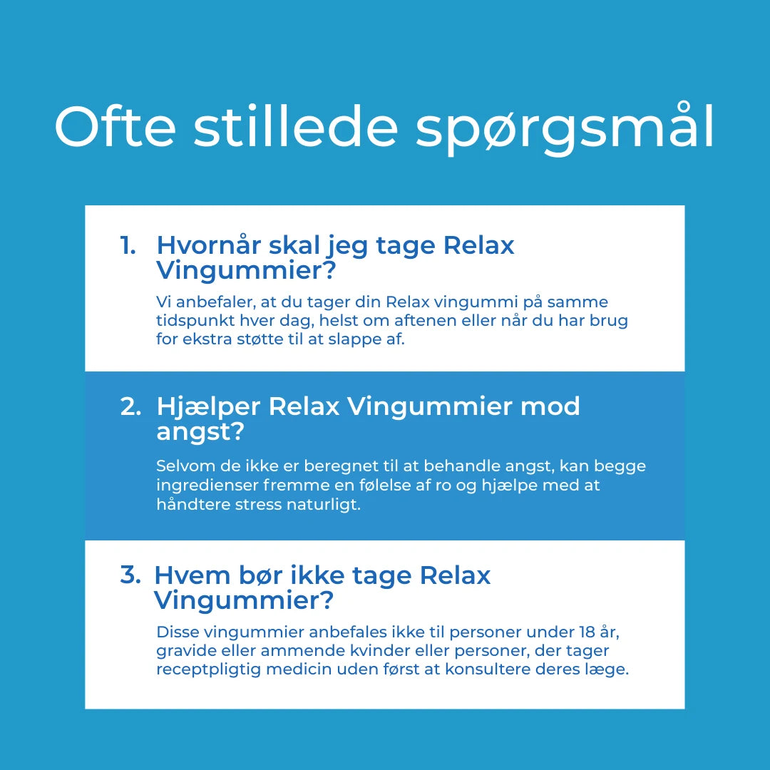 FAQs relax vingummier