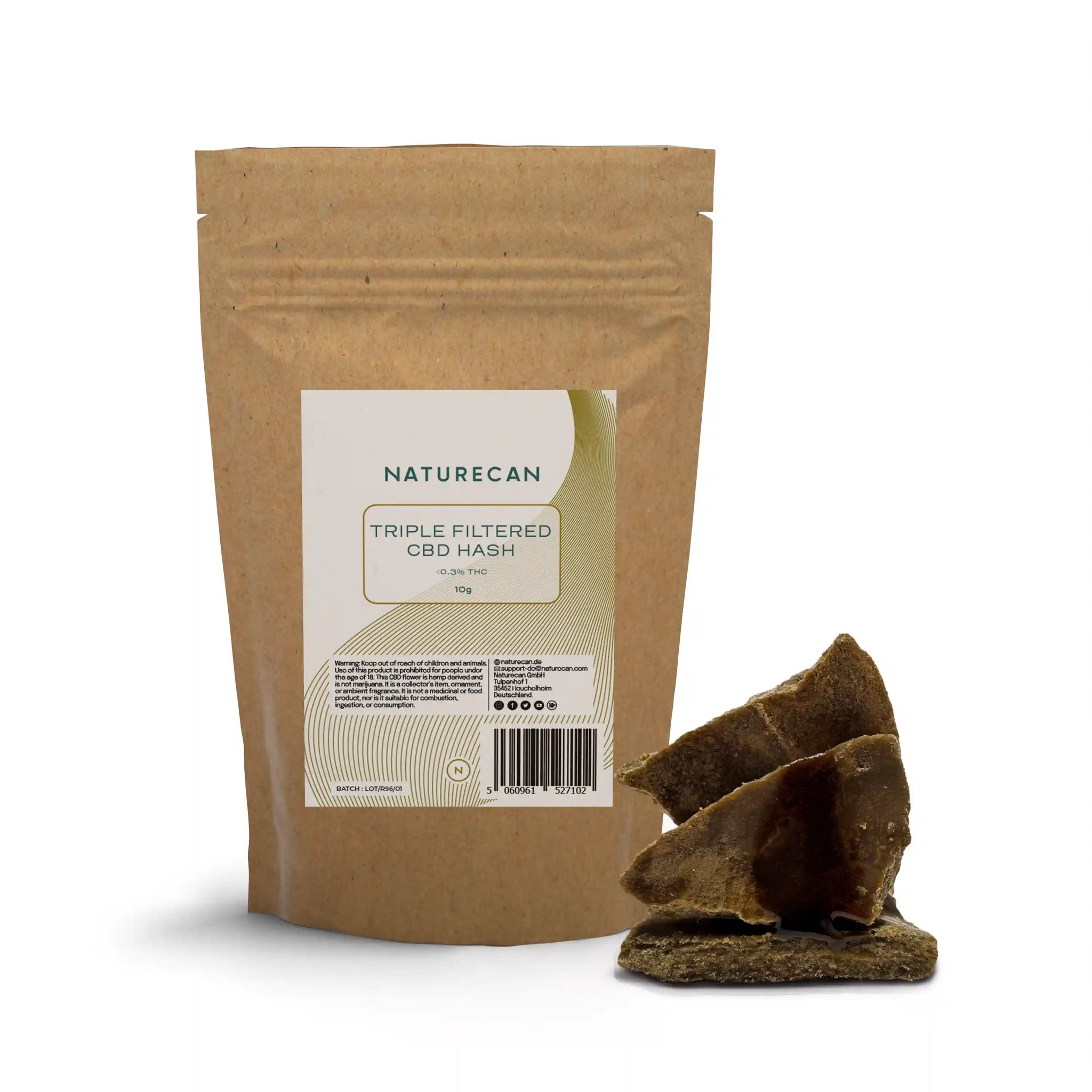 CBD Hash Tredobbelt Filtreret