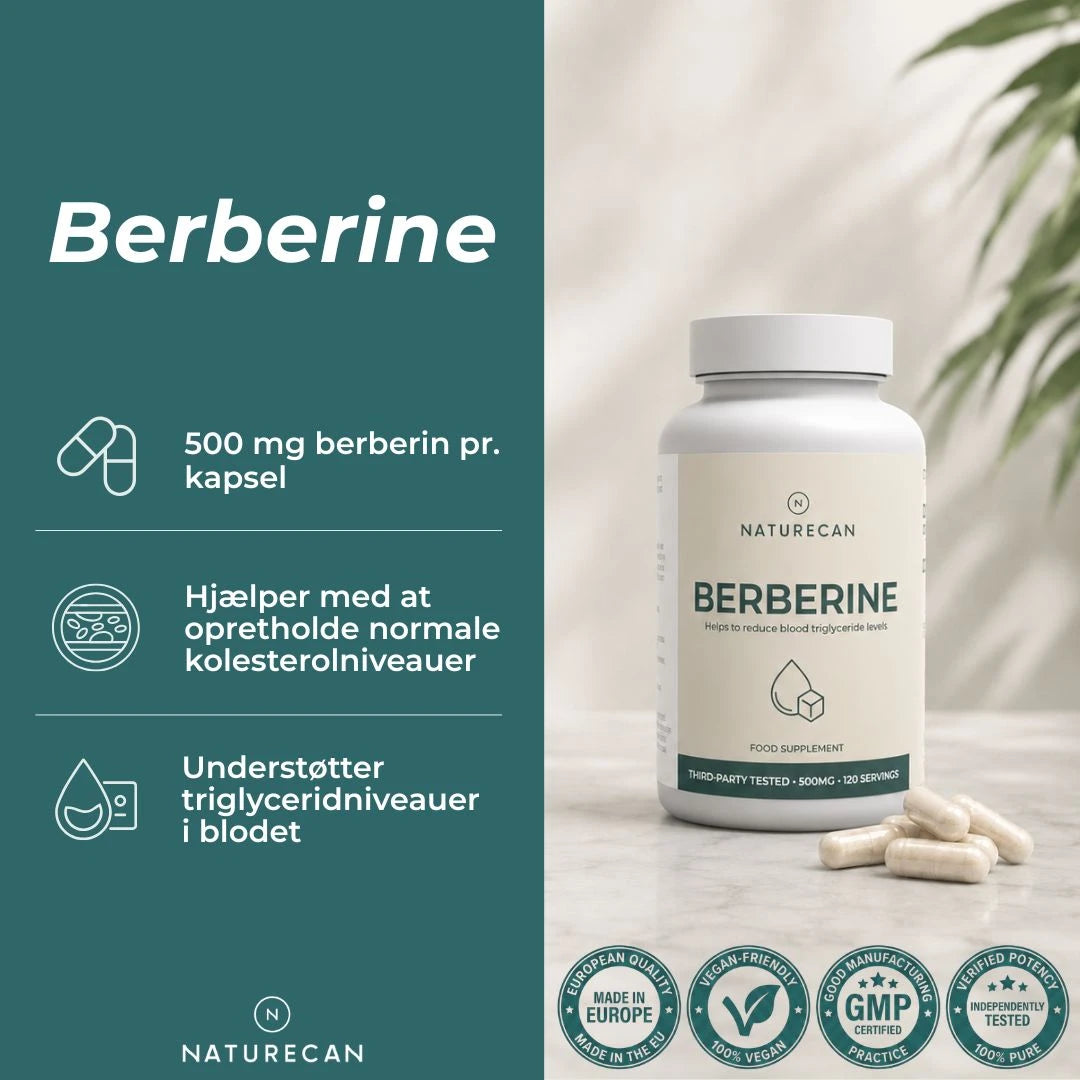 Berberine kapsler