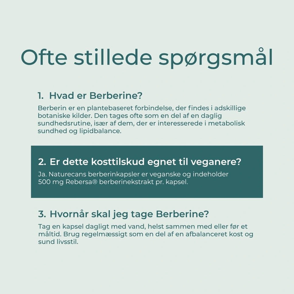 Berberin FAQs