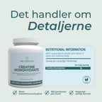 Kreatin monohydrate ernæringsoplysninger