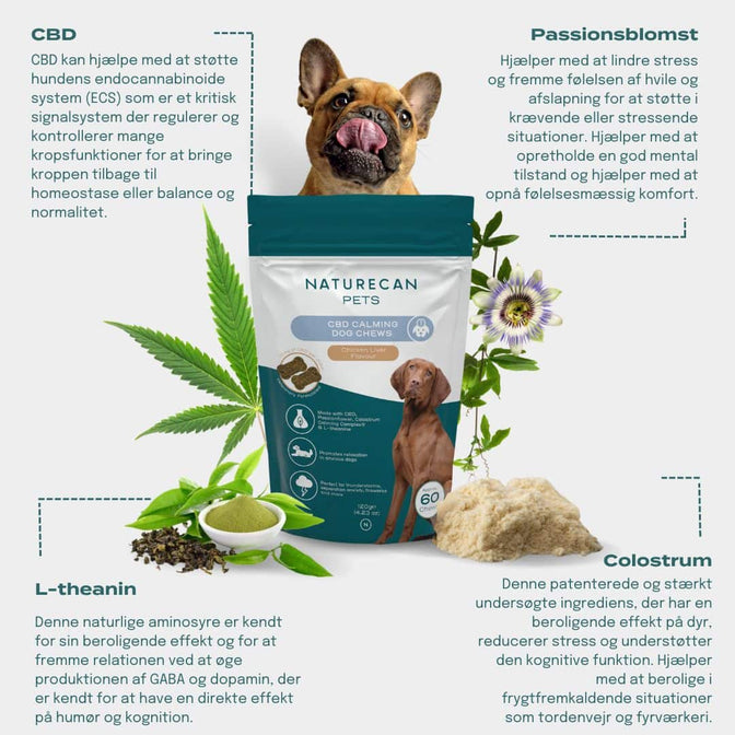 Ingredienser i de beroligende CBD godbidder