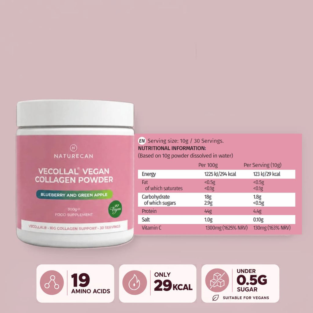 nutritional information vegansk kollagen 