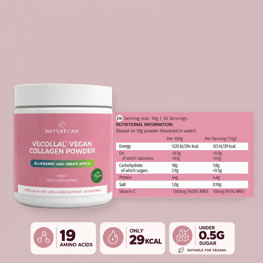 nutritional information vegansk kollagen 