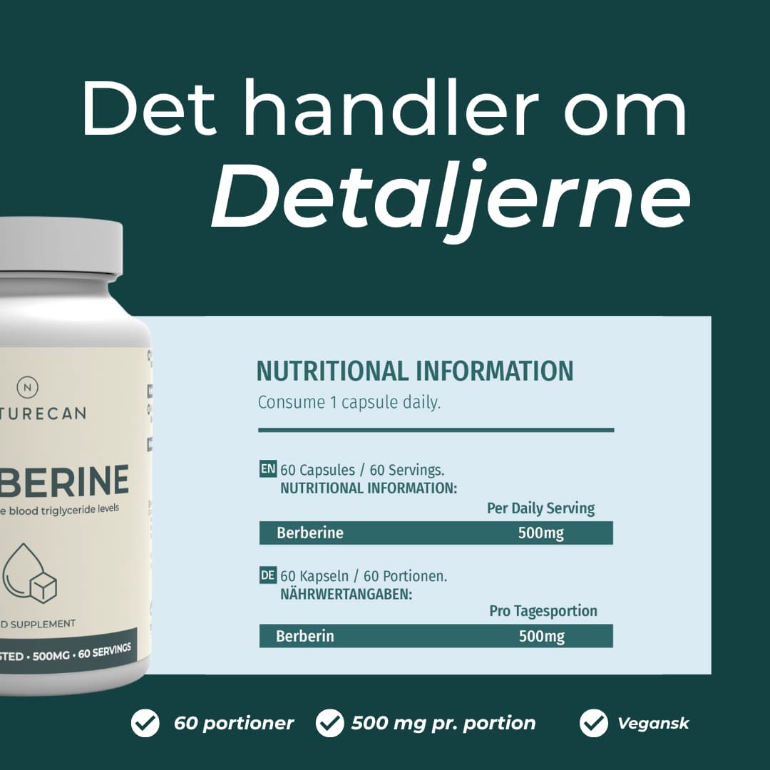 berberine nutritional information
