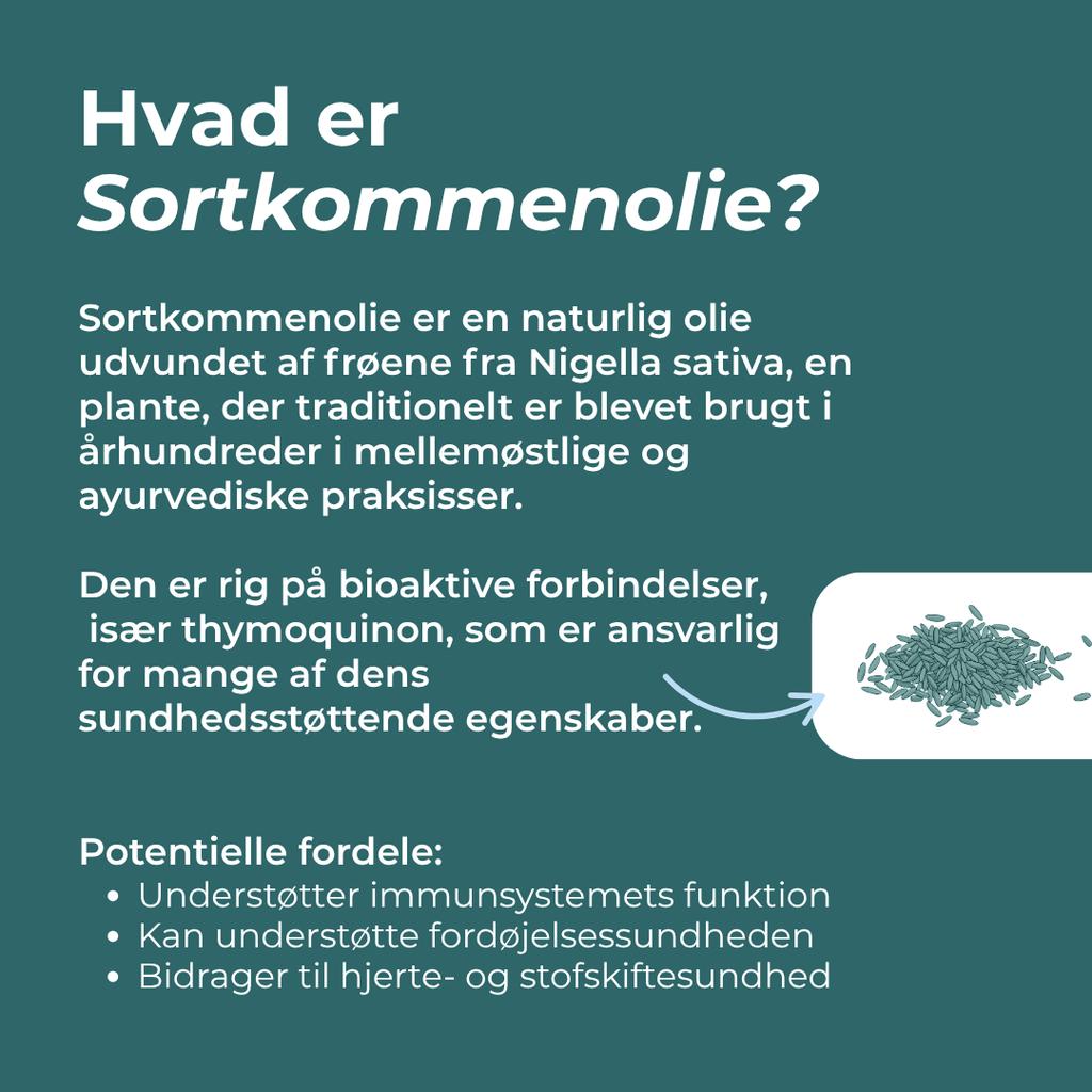 hvad er Sortkommenolie 