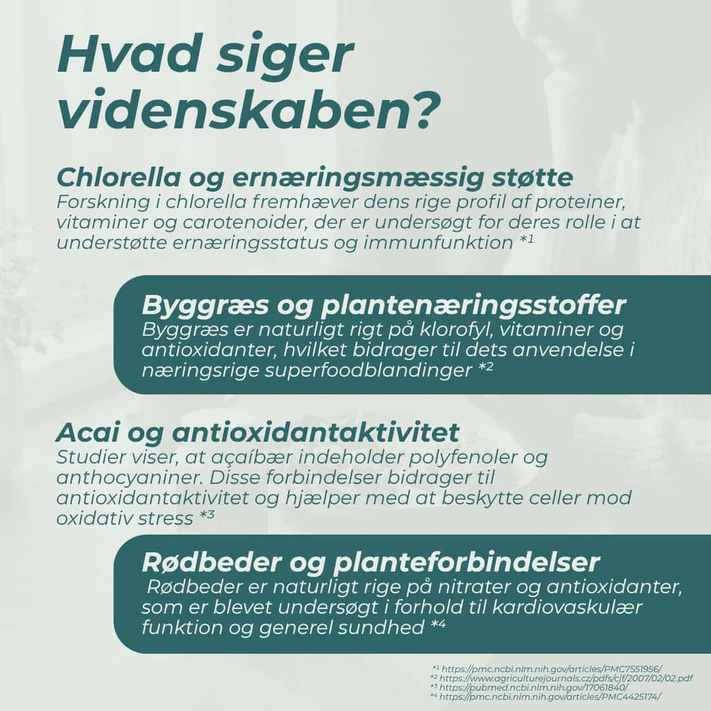 videnskaben om Økologisk Superfood Pulver
