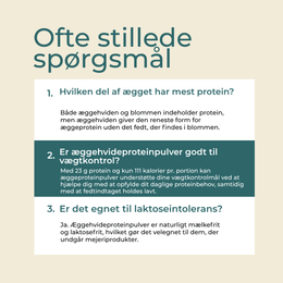 er Æggehvidepulver laktoseintolerans