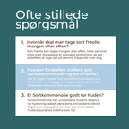 Sortkommenolie for huden