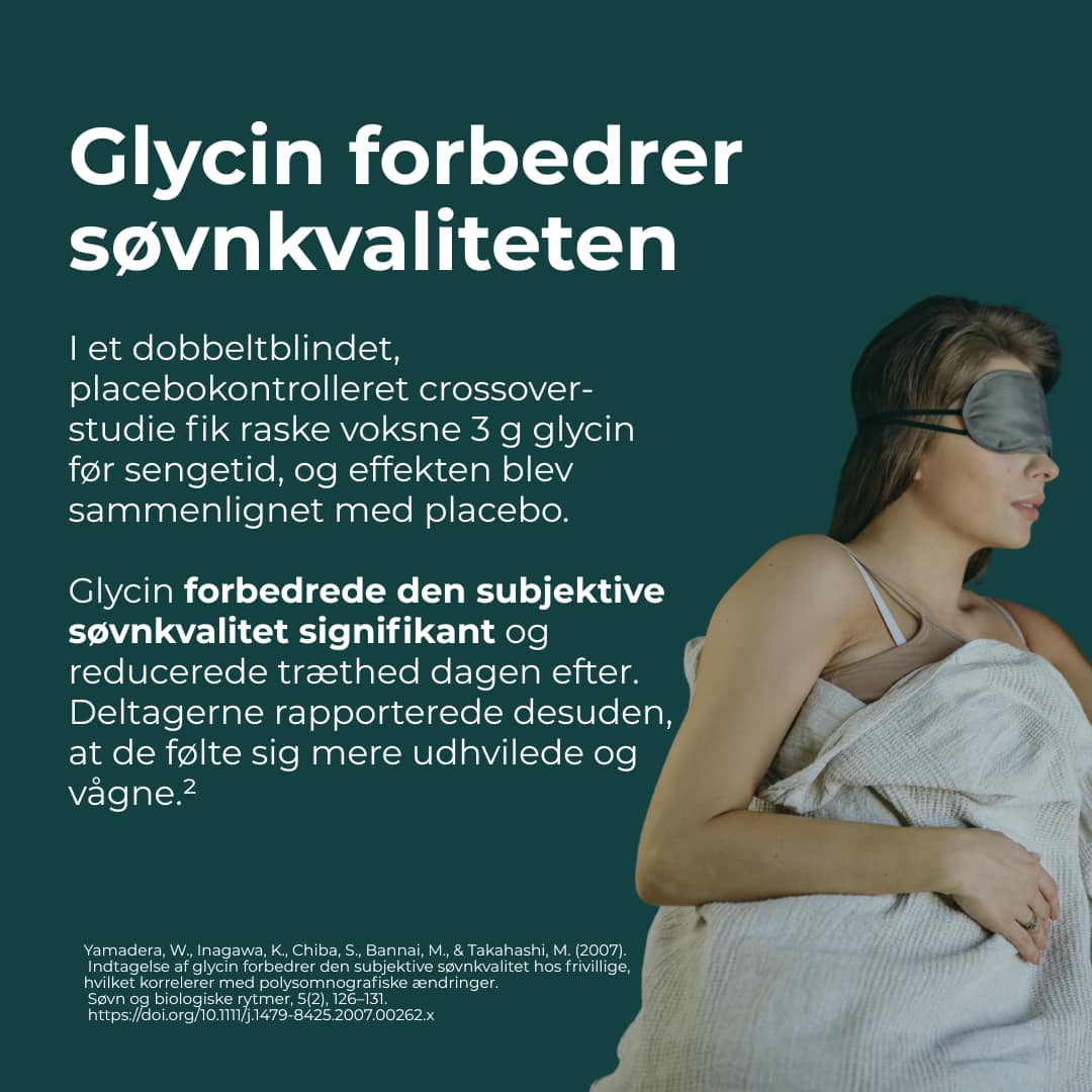 Glycin forbedrer søvnkvaliteten