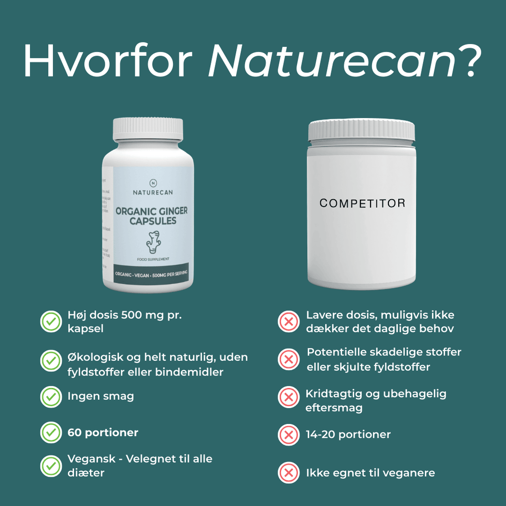 Naturecans ingefær piller