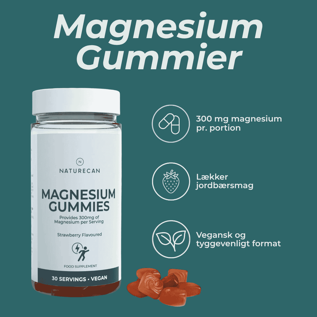 Magnesium Gummier jordbær
