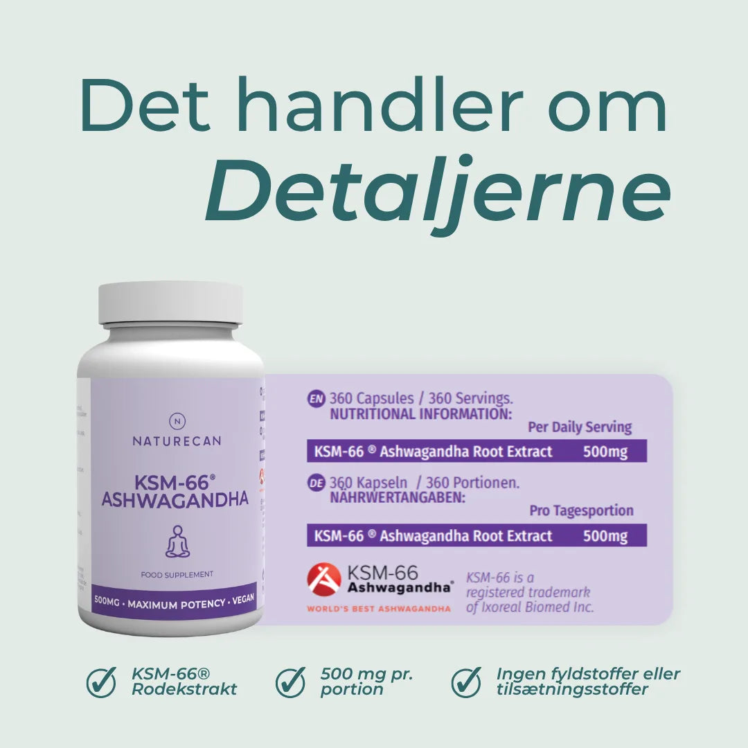 Ashwagandha ernæringsoplysninger