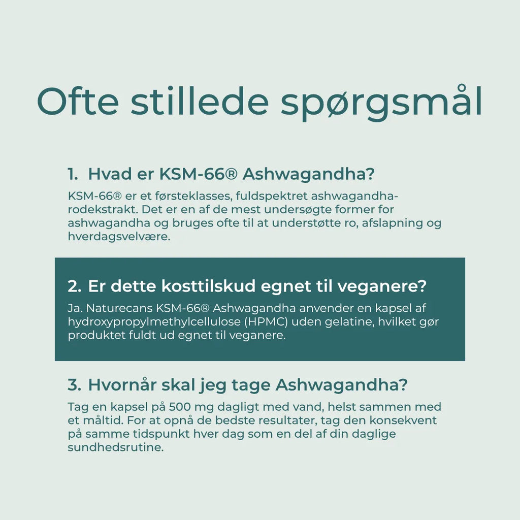 KSM-66 Ashwagandha FAQs