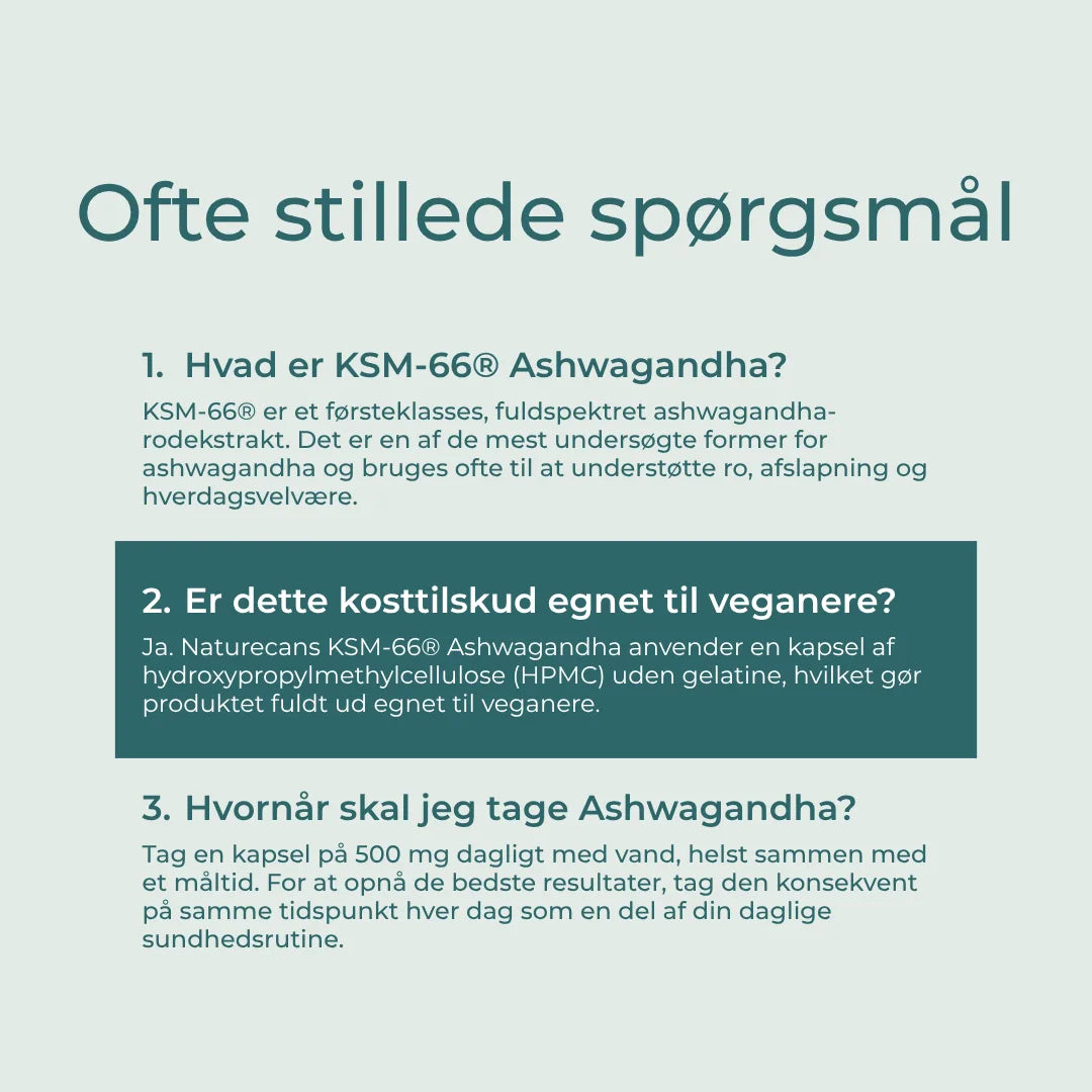 KSM-66 Ashwagandha FAQs