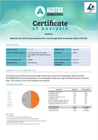 Analysecertifikat 1