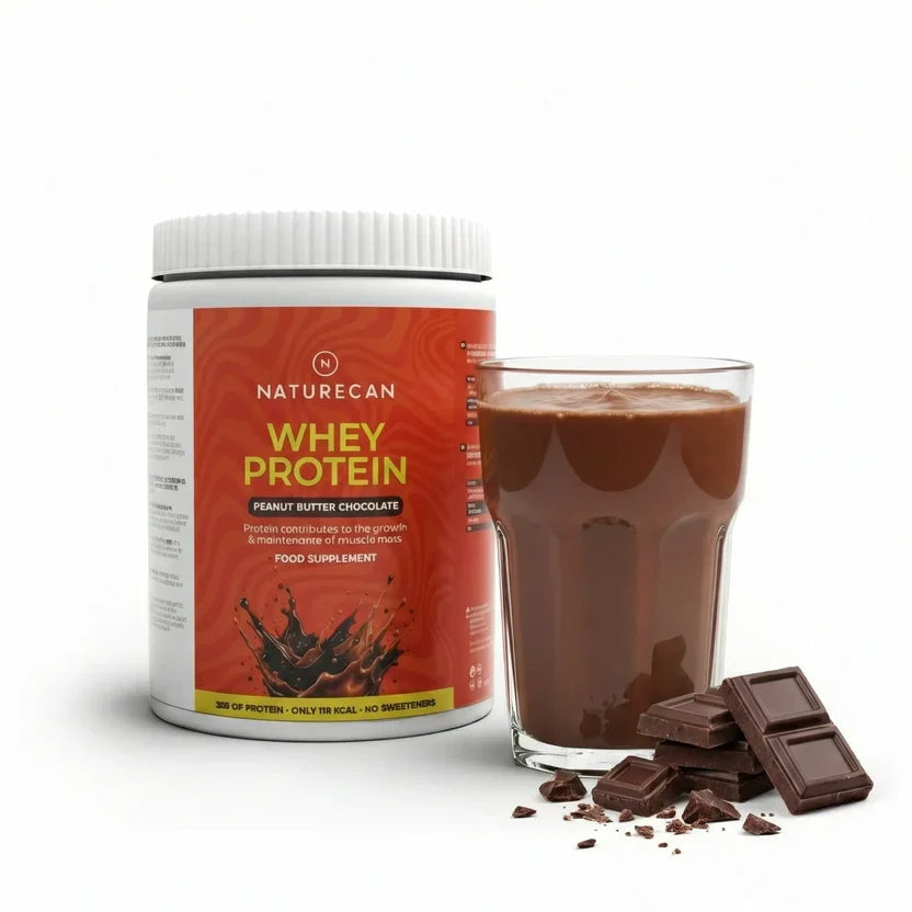 Chokolade & jordnøddesmør whey protein