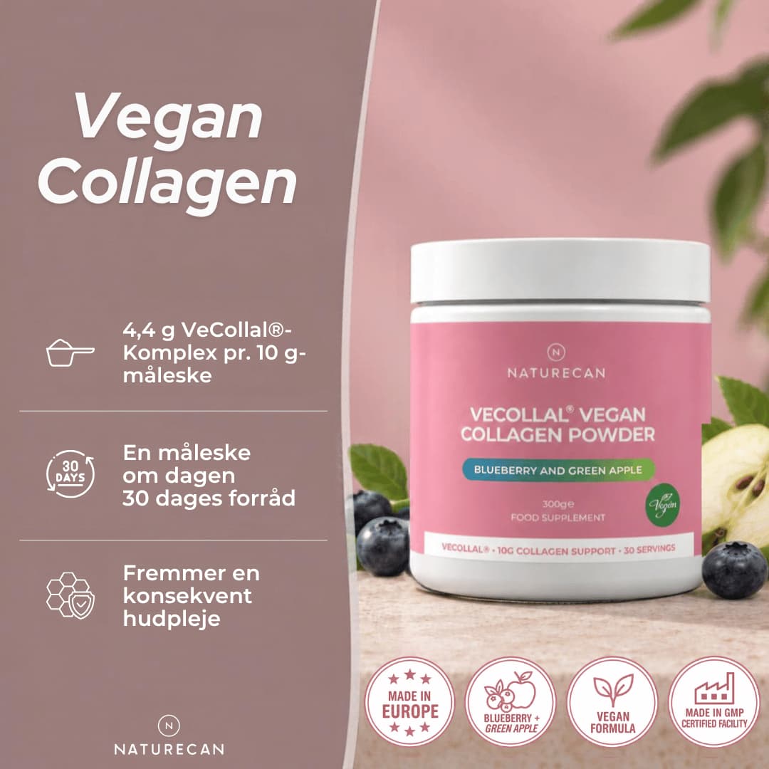 vegansk kollagen infographic