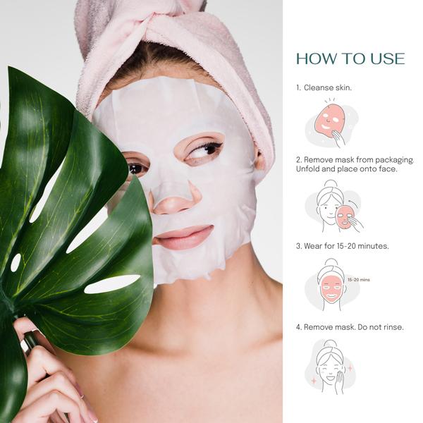 Hvordan bruger du vores CBD ansigtsmaske